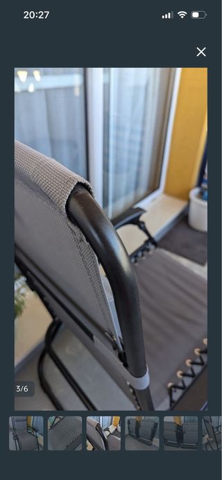 2 sillas de terraza reclinable  Muy comodas