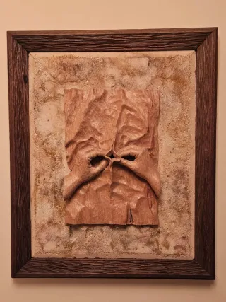 Cuadro Escultor Madera y Piedra