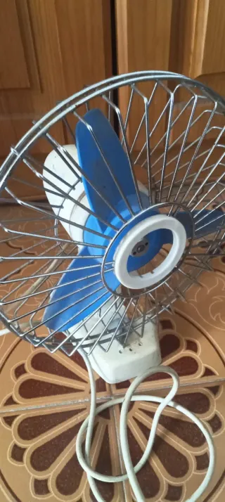 Ventilador antiguo cromado