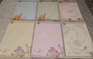 Lote 9 Paquetes Cartas Winnie Pooh