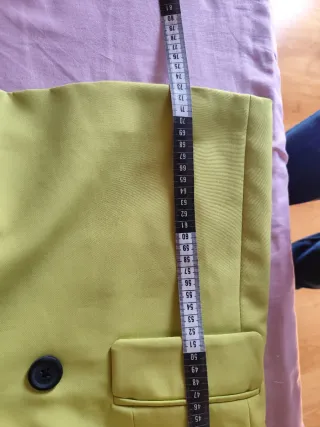 Blazer verde ácido doble botonadura