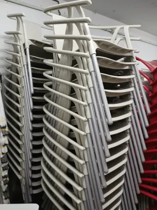 Sillas Plásticas Exterior Blancas