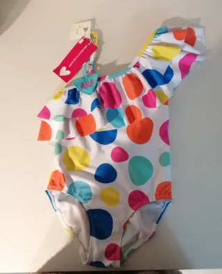 Bañador Agatha Ruiz de la Prada niña lunares