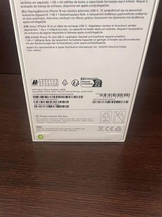 iPhone 16 128GB Gris Sellado