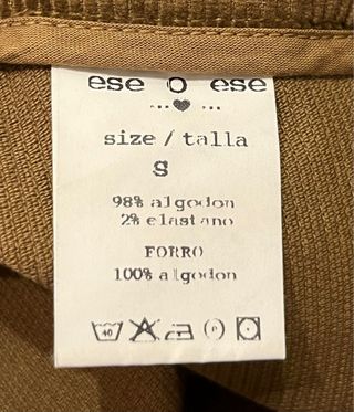 Falda de pana marrón