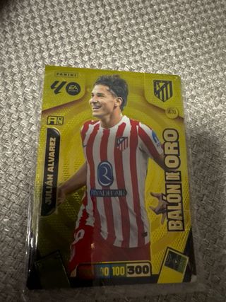 Cromo Panini Adrenalyn Julian Alvarez Balón de Oro