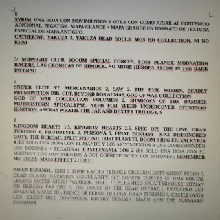 Manuales Videojuegos PS3.PS4,360,WII,WIU, ONE