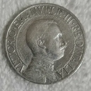Italia 1 Lira 1912 Argento Vittorio Emanuele III