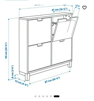 2 Zapateros Ikea 4 compartimentos cada uno