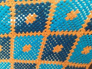 Colcha Crochet Multicolor Patchwork