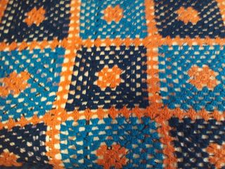 Colcha Crochet Multicolor Patchwork