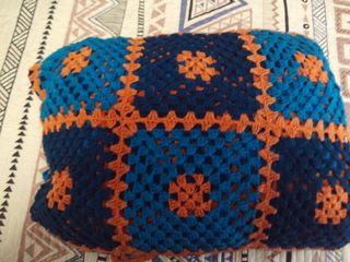 Colcha Crochet Multicolor Patchwork