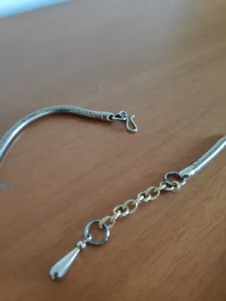 Collar Cadena Serpiente Vintage Plata