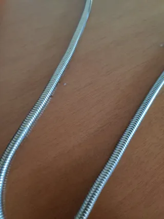 Collar Cadena Serpiente Vintage Plata