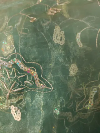 Set 3 Tende Chiffon Verde Arancio