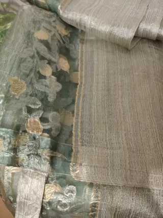 Set 3 Tende Chiffon Verde Arancio