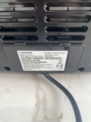 Freidora Aire Cosori Turboblaze 6L Negra