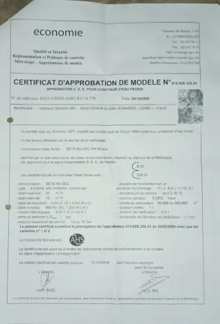 Contador de agua para pozo de riego