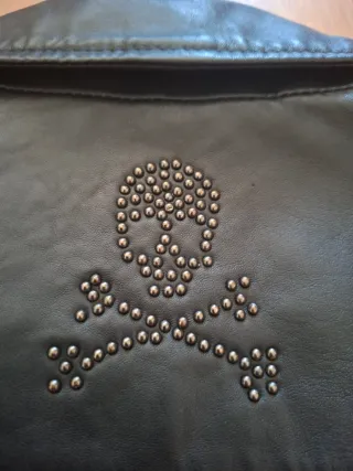 Cazadora Piel Negra Scalpers