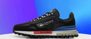 Zapatilla Lacoste Negra y Azul sin usar