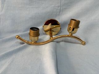 Aplique de pared dorado metal