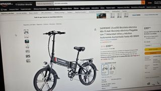 Bicicleta Eléctrica Plegable Rueda 20