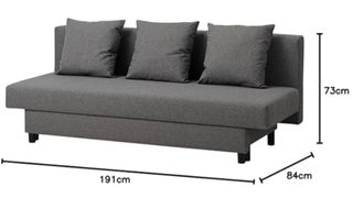 Sofá Cama Ikea Asarum Gris