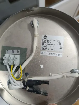 Lámpara Techo Circular 3 Focos Orientables