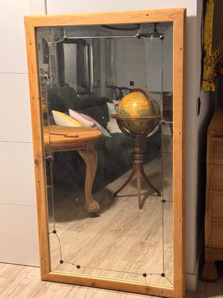 Espejo antiguo tocador biselado