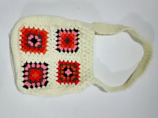 Borsa uncinetto granny squares