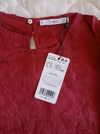 Vestido de entre tiempo Mango talla M. Burdeos