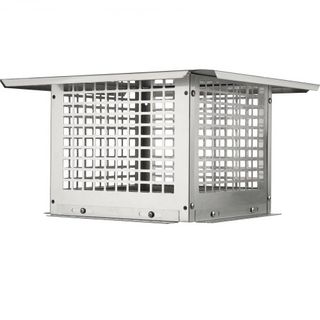 Tapa de Chimenea 304.8 x 304.8mm, Cubierta de Chimenea de Acero Inoxidable 304, No Fácilmente Derribada & Accesorios Prácticos & Fácil Instalación, Se Ajusta a Cubiertas de Flue de Malla Fuera de ...