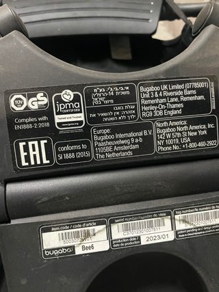 Bugaboo Bee 6 negro