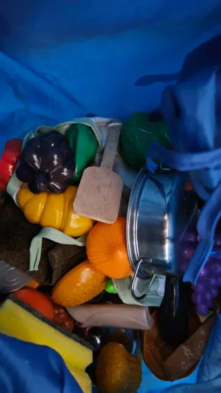 Cocina de juguete de madera