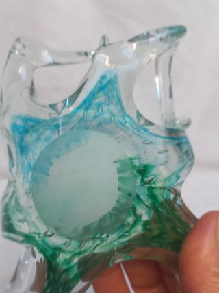 Tris di Cestini Vetro Murano Vintage