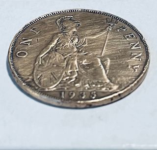 Moneta One Penny 1935 Re Giorgio V
