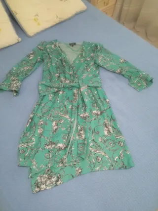 Vestido Elsy verde estampado floral