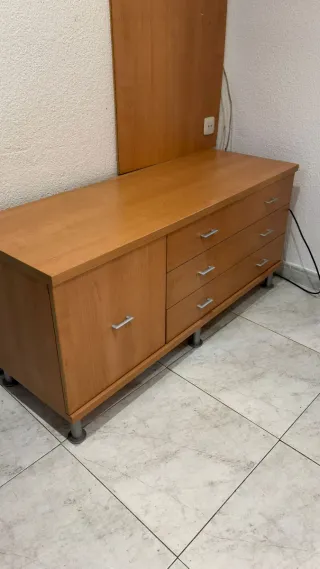 Mueble TV madera y metal