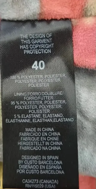 Cazadora Custo lentejuelas negra T40