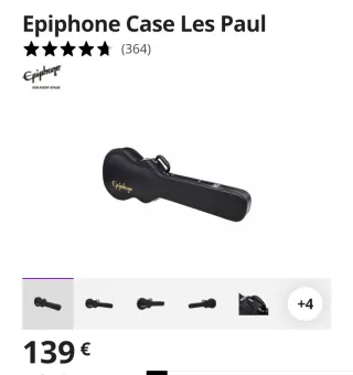 Maletín Guitarra Eléctrica Epiphone Negro