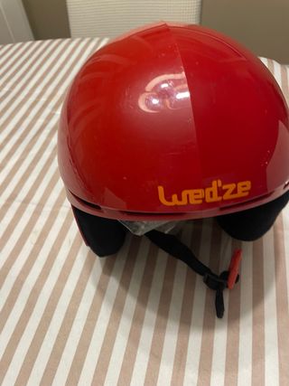 Casco esquí niño Wed'ze rojo 56/58 cm