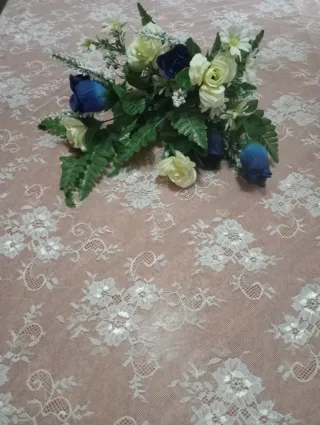 Tovaglia Pizzo Francese Bianco 300x150 cm