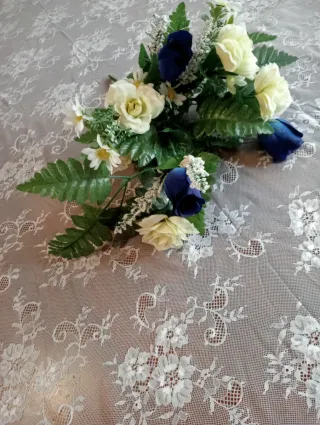 Tovaglia Pizzo Francese Bianco 300x150 cm