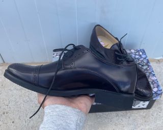 Zapatos Oxford Piel Brogue Unisex Marrones