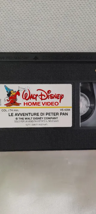 Peter Pan Vhs Originale Walt Disney 1a Edizione
