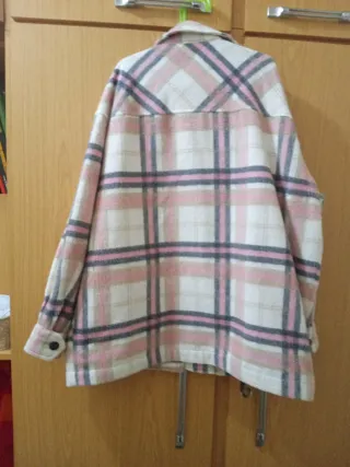 Camisa ZARA cuadros rosa talla XS