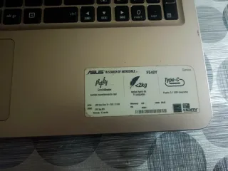Portátil ASUS Negro