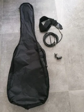 Guitarra Eléctrica Roja + Amplificador