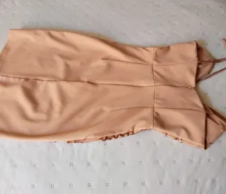 Vestido de fiesta lentejuelas oro rosa