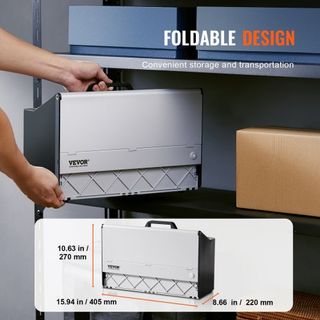 Cabina de Spray para Aerógrafo, Kit Portátil de Aerógrafo con 4 Luces LED, Potentes Ventiladores de Doble Escape, Plato Giratorio y Manguera de 6 pies, para Pintar Modelos, Artes, Manualidades, Pa...